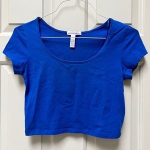 Royal Blue Crop Top Tee